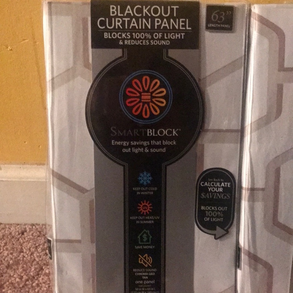 Blackout curtain panels $15 each (3 )